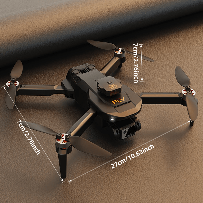 Foldable FPV Drone with Dual HD Cameras, Smart Obstacle Avoidance & Optical Flow Hover, 360° Flips, Remote Control Quadcopter with Dual Batteries